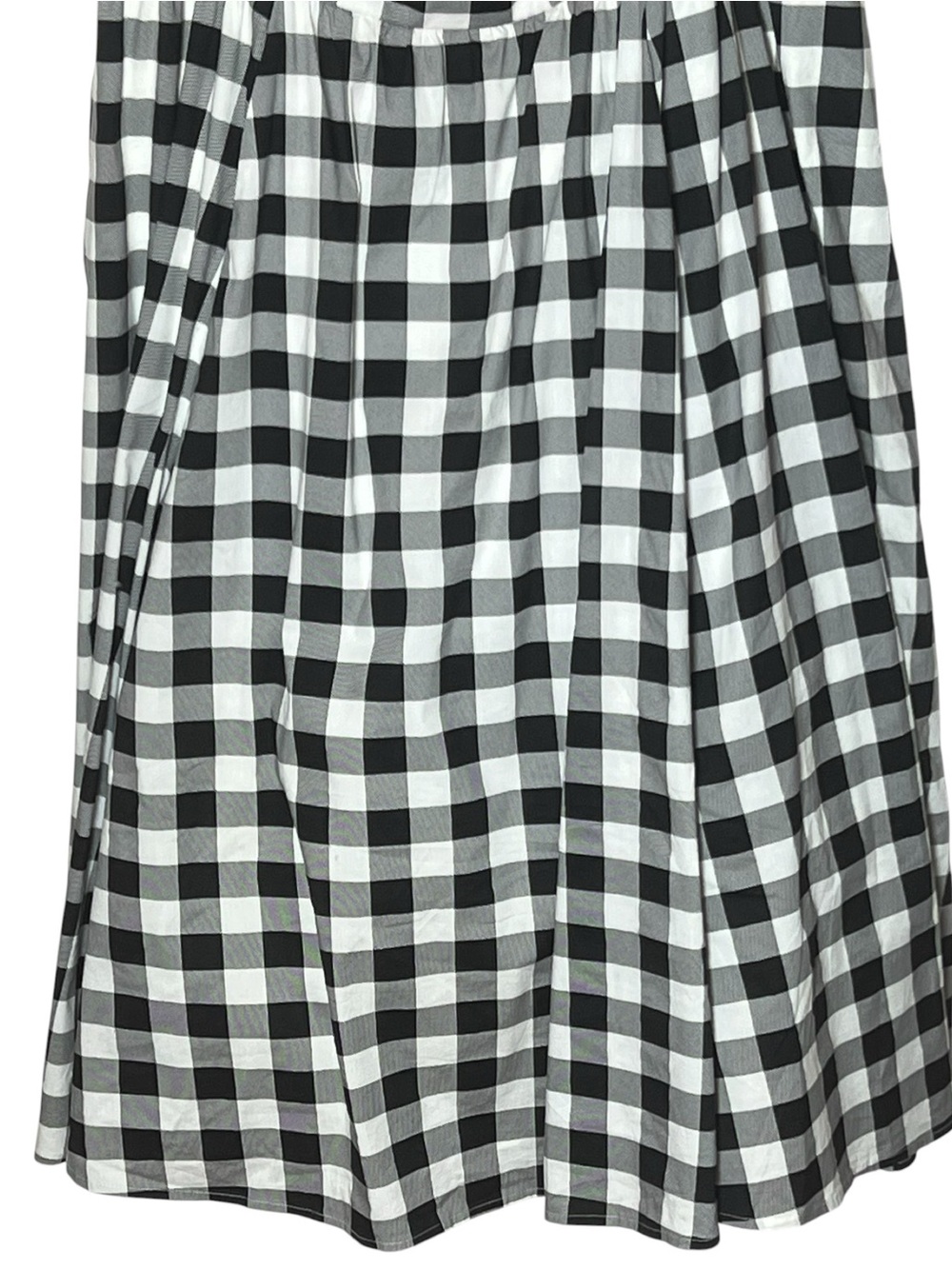 Black & White Gingham Fit-and-Flare Dress - Picture 5 of 11